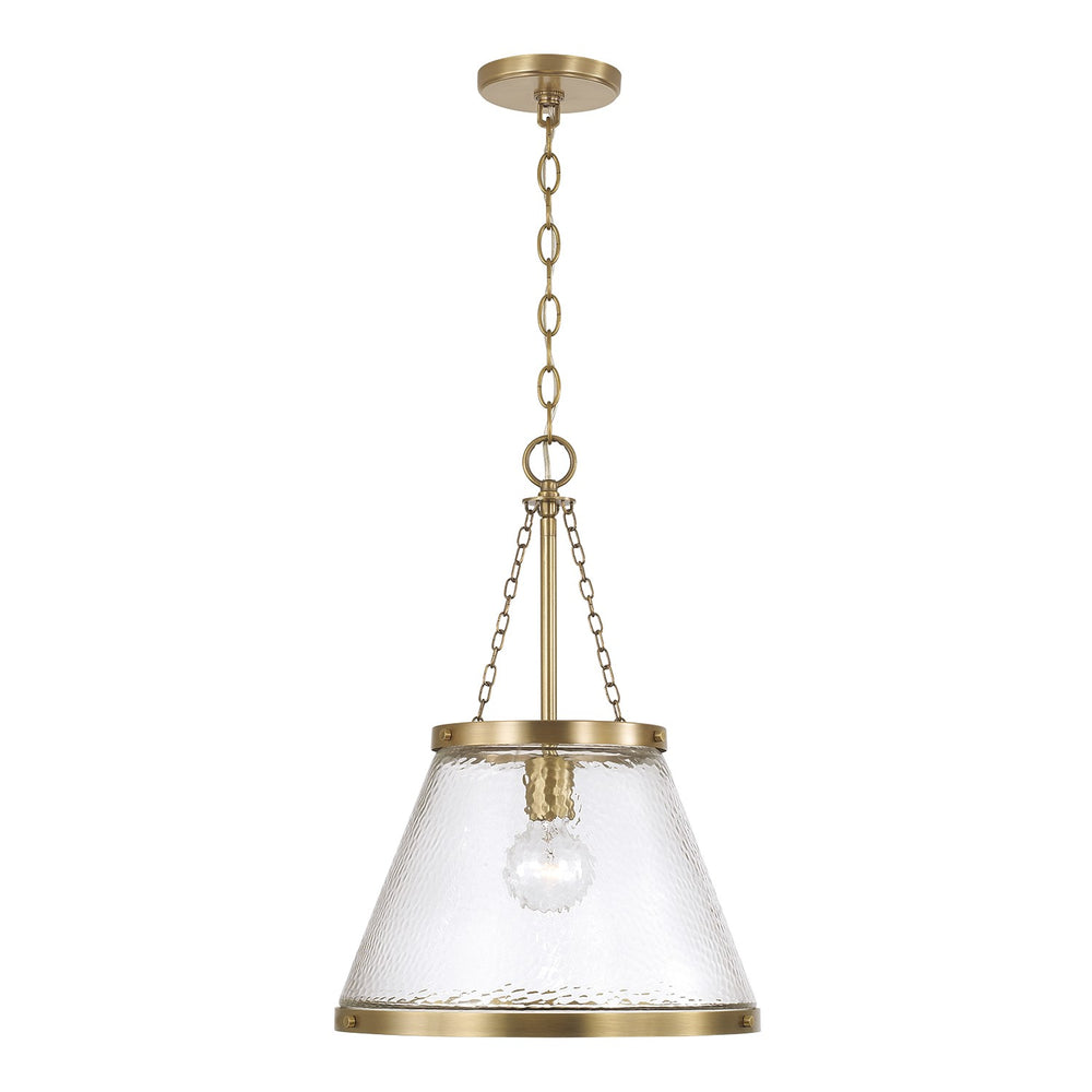 Capital Lighting - One Light Pendant - Landon - Aged Brass- Union Lighting Luminaires Decor