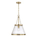 Capital Lighting - One Light Pendant - Landon - Aged Brass- Union Lighting Luminaires Decor