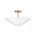 Capital Lighting - Four Light Pendant - Maeve - Matte Brass and White- Union Lighting Luminaires Decor