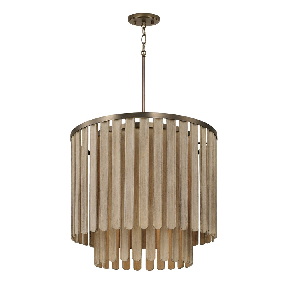 Capital Lighting - Five Light Pendant - Jada - Dark Brass- Union Lighting Luminaires Decor