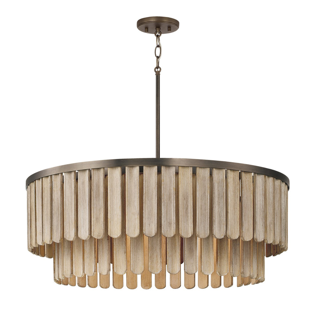 Capital Lighting - Six Light Pendant - Jada - Dark Brass- Union Lighting Luminaires Decor