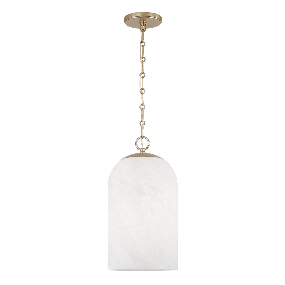 Capital Lighting - One Light Pendant - Cleo - Matte Brass- Union Lighting Luminaires Decor