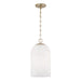 Capital Lighting - One Light Pendant - Cleo - Matte Brass- Union Lighting Luminaires Decor
