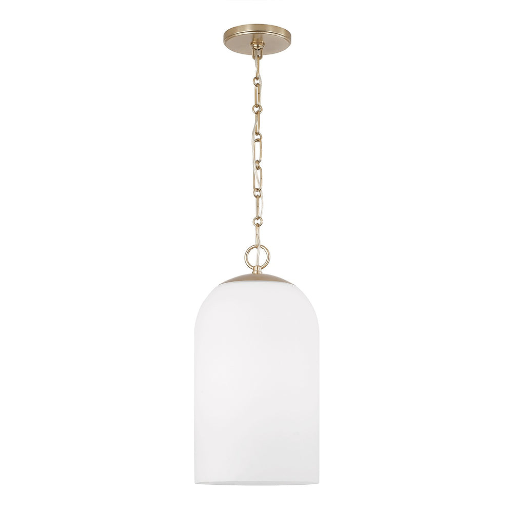 Capital Lighting - One Light Pendant - Cleo - Matte Brass- Union Lighting Luminaires Decor