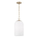Capital Lighting - One Light Pendant - Cleo - Matte Brass- Union Lighting Luminaires Decor