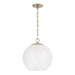 Capital Lighting - One Light Pendant - Cleo - Matte Brass- Union Lighting Luminaires Decor