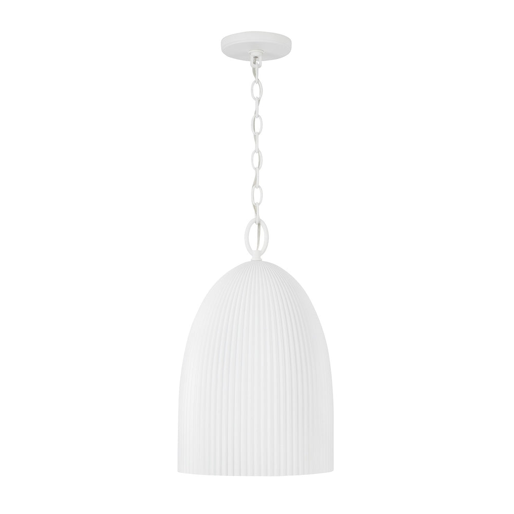Capital Lighting - One Light Pendant - Mallory - Ceramic White- Union Lighting Luminaires Decor