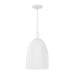 Capital Lighting - One Light Pendant - Mallory - Ceramic White- Union Lighting Luminaires Decor