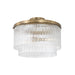 Capital Lighting - Three Light Pendant - Vaughn - Aged Brass- Union Lighting Luminaires Decor
