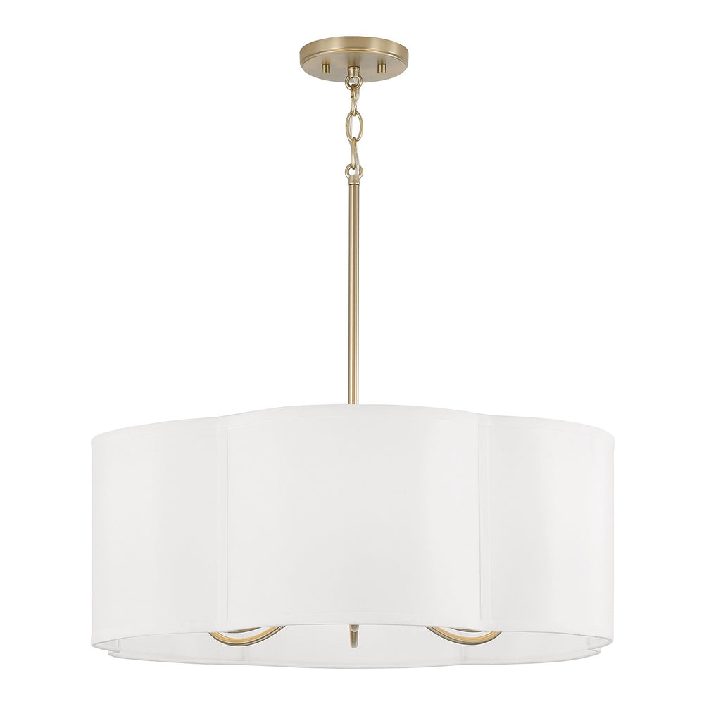 Capital Lighting - Six Light Pendant - Sabine - Matte Brass- Union Lighting Luminaires Decor