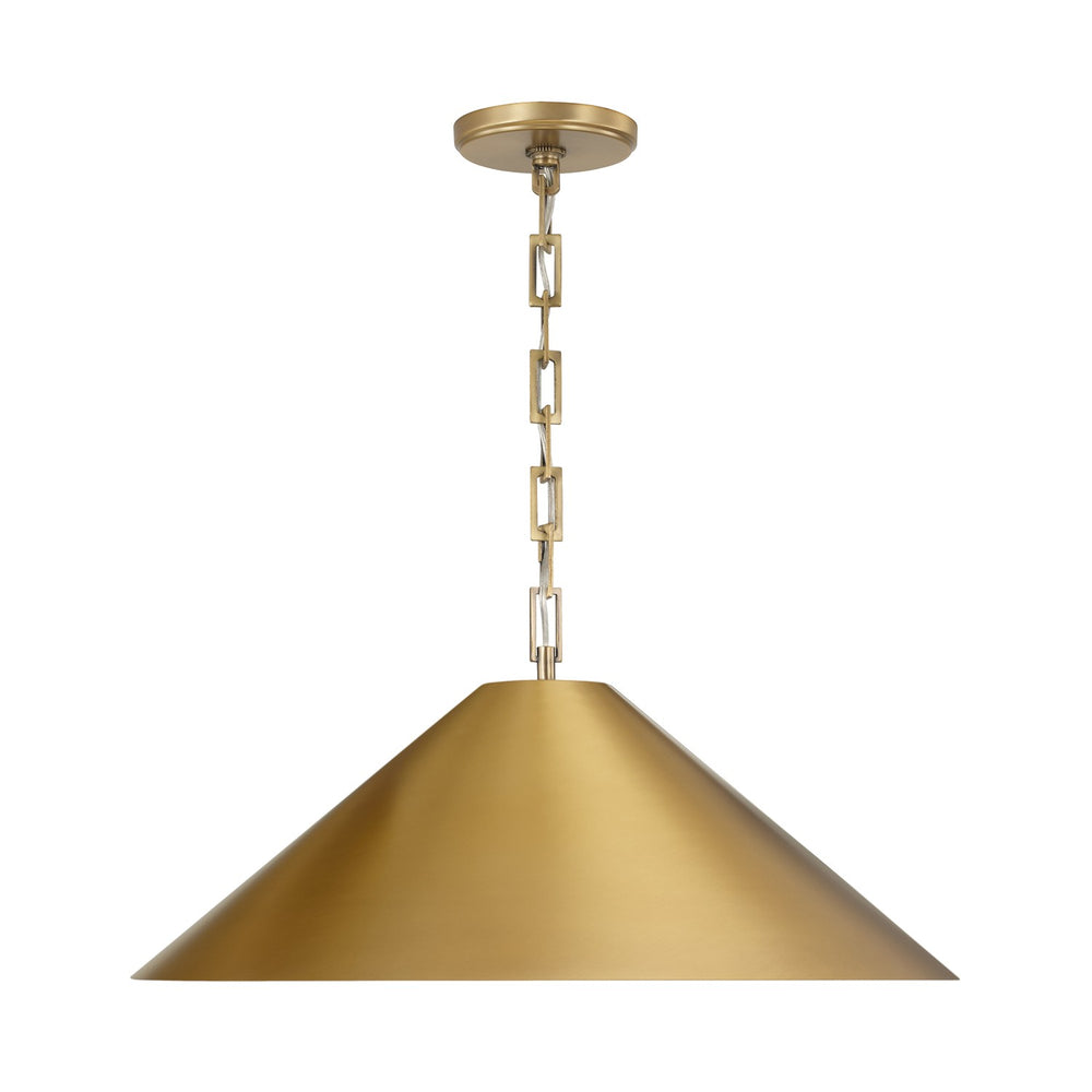 Capital Lighting - One Light Pendant - Avery - Aged Brass- Union Lighting Luminaires Decor