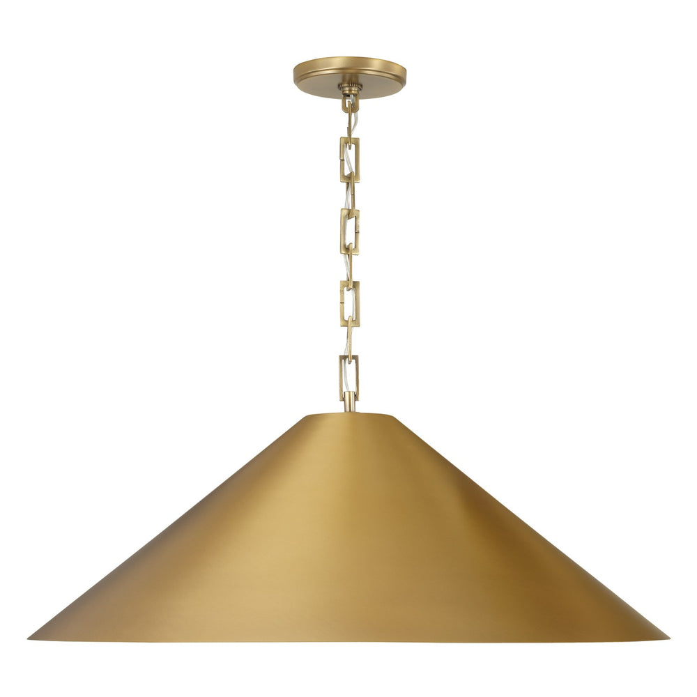 Capital Lighting - One Light Pendant - Avery - Aged Brass- Union Lighting Luminaires Decor