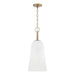 Capital Lighting - One Light Pendant - Romy - Matte Brass- Union Lighting Luminaires Decor