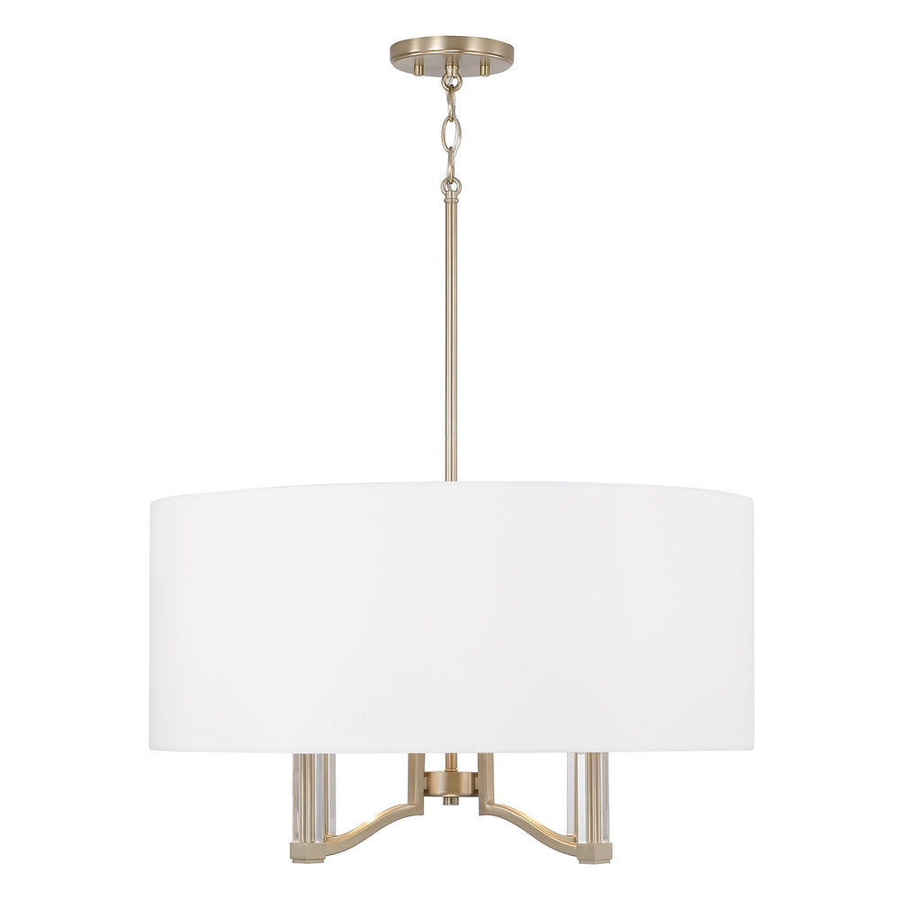 Capital Lighting - Four Light Pendant - Ingrid - Matte Brass- Union Lighting Luminaires Decor