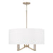 Capital Lighting - Four Light Pendant - Ingrid - Matte Brass- Union Lighting Luminaires Decor