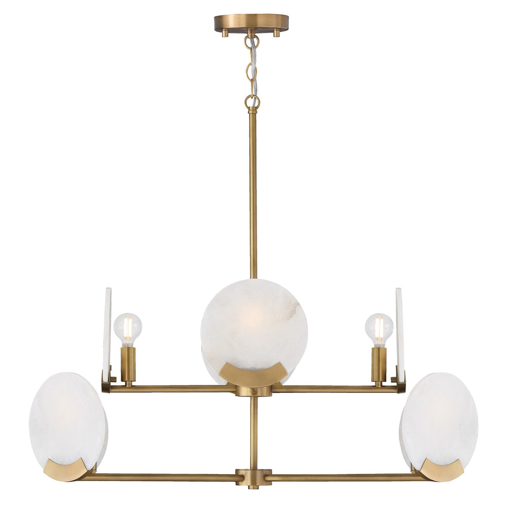 Capital Lighting - Eight Light Chandelier - Oriya - Aged Brass- Union Lighting Luminaires Decor