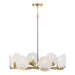 Capital Lighting - Eight Light Chandelier - Oriya - Aged Brass- Union Lighting Luminaires Decor