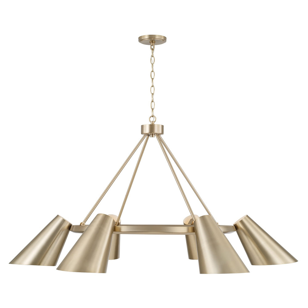 Capital Lighting - Six Light Chandelier - Leo - Matte Brass- Union Lighting Luminaires Decor