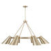 Capital Lighting - Six Light Chandelier - Leo - Matte Brass- Union Lighting Luminaires Decor