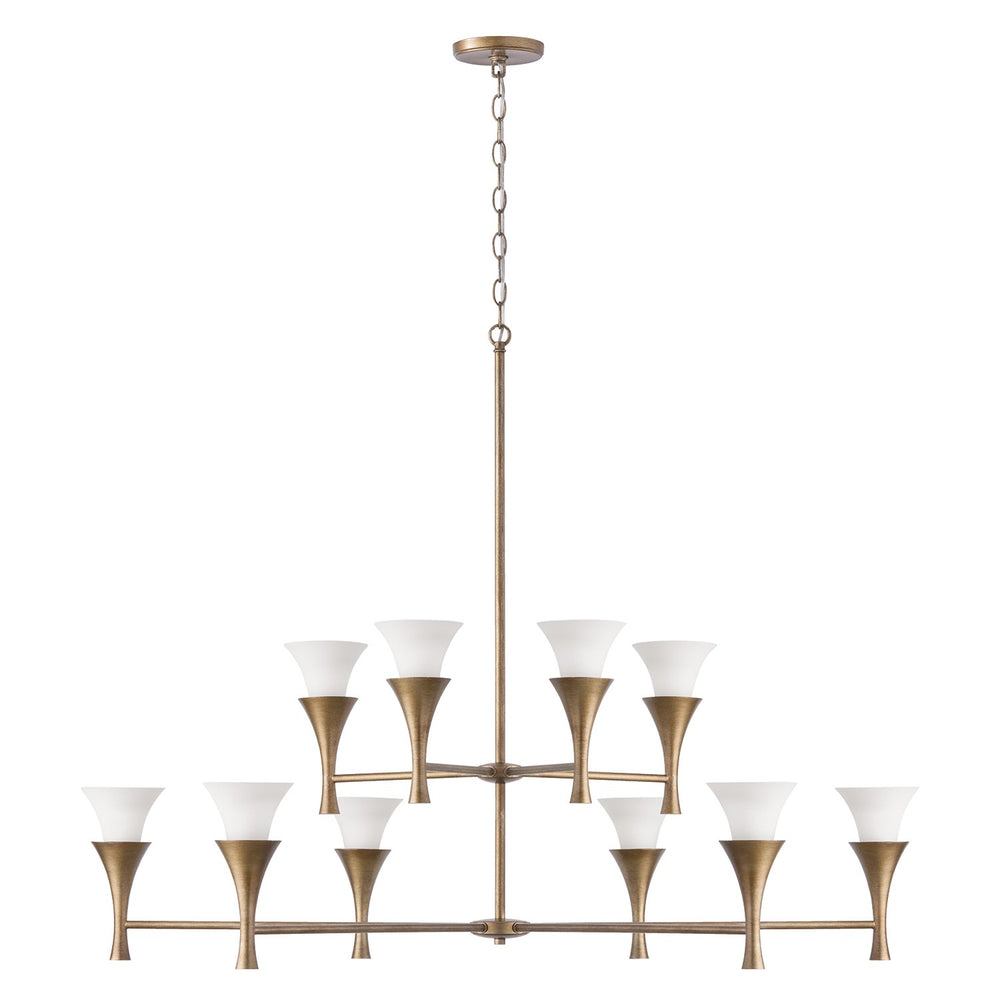 Capital Lighting - Ten Light Chandelier - Nola - Mystic Luster- Union Lighting Luminaires Decor