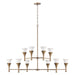 Capital Lighting - Ten Light Chandelier - Nola - Mystic Luster- Union Lighting Luminaires Decor