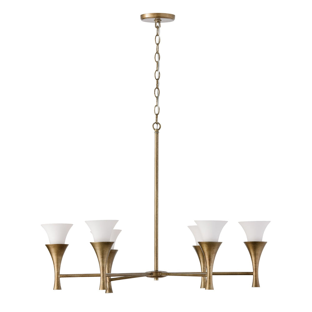 Capital Lighting - Six Light Chandelier - Nola - Mystic Luster- Union Lighting Luminaires Decor