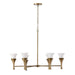 Capital Lighting - Six Light Chandelier - Nola - Mystic Luster- Union Lighting Luminaires Decor
