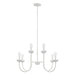 Capital Lighting - Eight Light Chandelier - Mallory - Ceramic White- Union Lighting Luminaires Decor