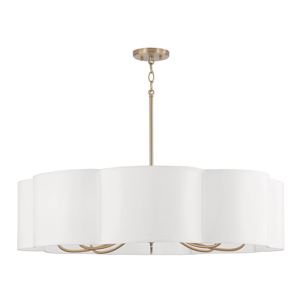 Capital Lighting - Eight Light Chandelier - Sabine - Matte Brass- Union Lighting Luminaires Decor
