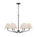 Capital Lighting - Six Light Chandelier - Chadwick - Espresso- Union Lighting Luminaires Decor
