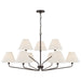 Capital Lighting - Nine Light Chandelier - Chadwick - Espresso- Union Lighting Luminaires Decor