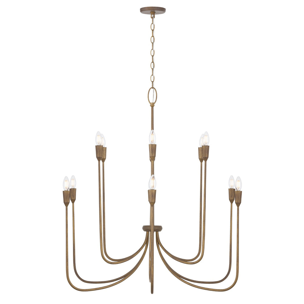 Capital Lighting - 12 Light Chandelier - Marley - Mystic Bronze- Union Lighting Luminaires Decor