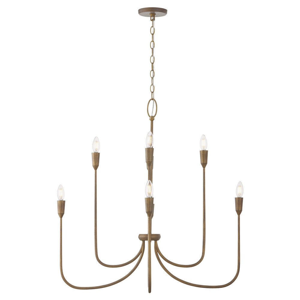 Capital Lighting - Eight Light Chandelier - Marley - Mystic Bronze- Union Lighting Luminaires Decor