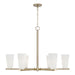 Capital Lighting - Six Light Chandelier - Romy - Matte Brass- Union Lighting Luminaires Decor