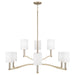 Capital Lighting - Nine Light Chandelier - Ingrid - Matte Brass- Union Lighting Luminaires Decor