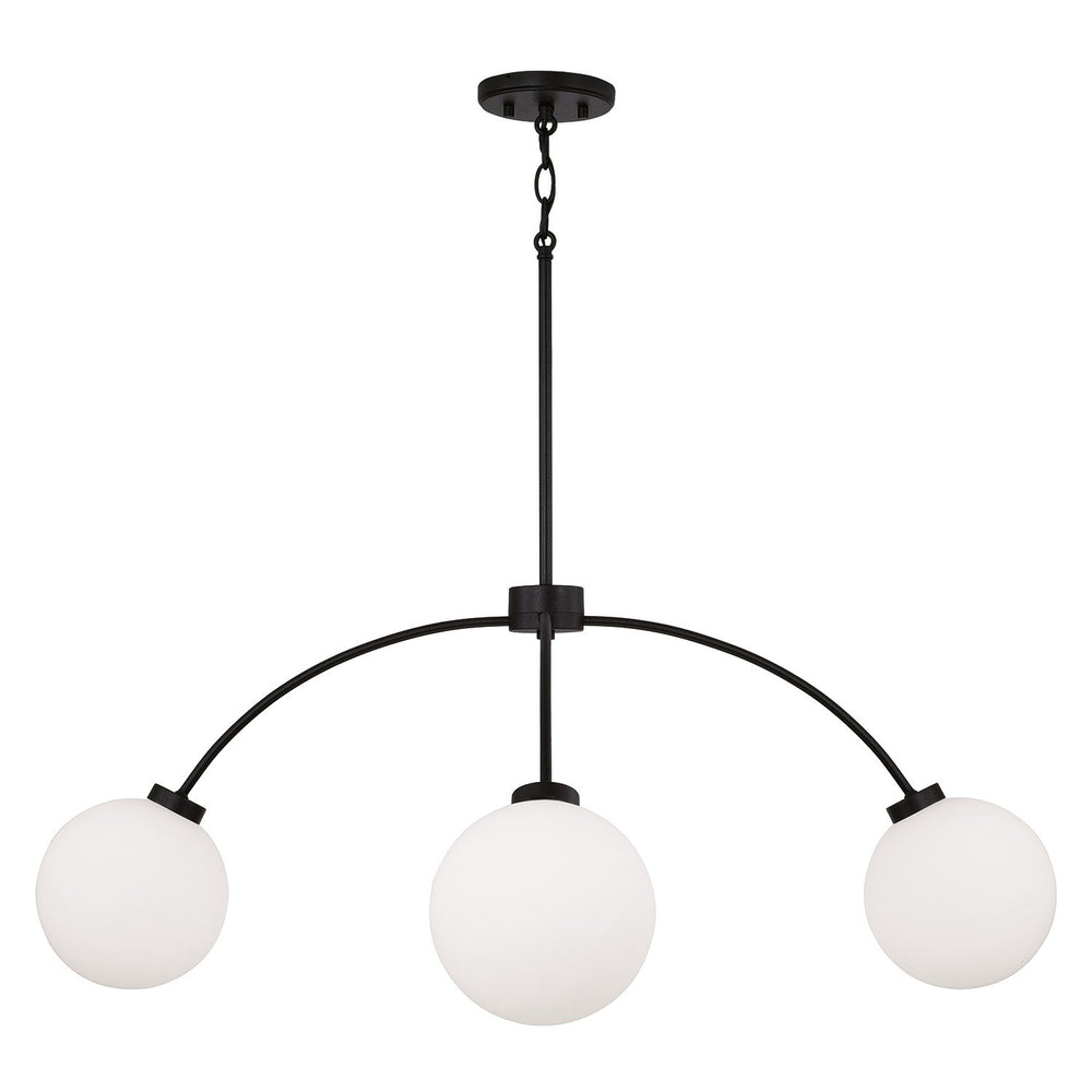 Capital Lighting - Four Light Chandelier - Amos - Black Iron- Union Lighting Luminaires Decor