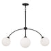 Capital Lighting - Four Light Chandelier - Amos - Black Iron- Union Lighting Luminaires Decor