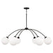 Capital Lighting - Six Light Chandelier - Amos - Black Iron- Union Lighting Luminaires Decor