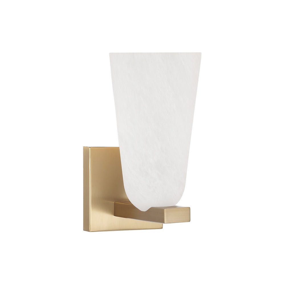 Capital Lighting - One Light Wall Sconce - Romy - Matte Brass- Union Lighting Luminaires Decor