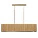 Capital Lighting - Five Light Island Pendant - Donovan - White Wash and Matte Brass- Union Lighting Luminaires Decor