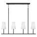 Capital Lighting - Four Light Island Pendant - Averitt - Matte Black- Union Lighting Luminaires Decor
