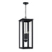 Capital Lighting - Four Light Outdoor Hanging Lantern - Hunt - Black- Union Lighting Luminaires Decor