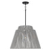 Capital Lighting - One Light Outdoor Hanging Lantern - Jasper - Grey and Black- Union Lighting Luminaires Decor