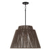Capital Lighting - One Light Outdoor Hanging Lantern - Jasper - Umber and Black- Union Lighting Luminaires Decor