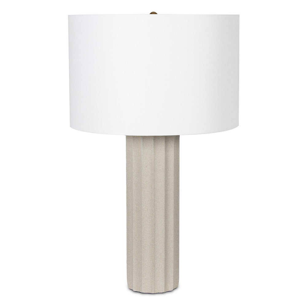 Regina Andrew Canada - One Light Table Lamp - Tambour - Grey- Union Lighting Luminaires Decor
