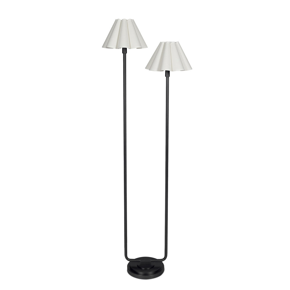 Regina Andrew Canada - Two Light Floor Lamp - Polly - Blackened Brass- Union Lighting Luminaires Decor