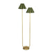 Regina Andrew Canada - Two Light Floor Lamp - Polly - Natural Brass- Union Lighting Luminaires Decor