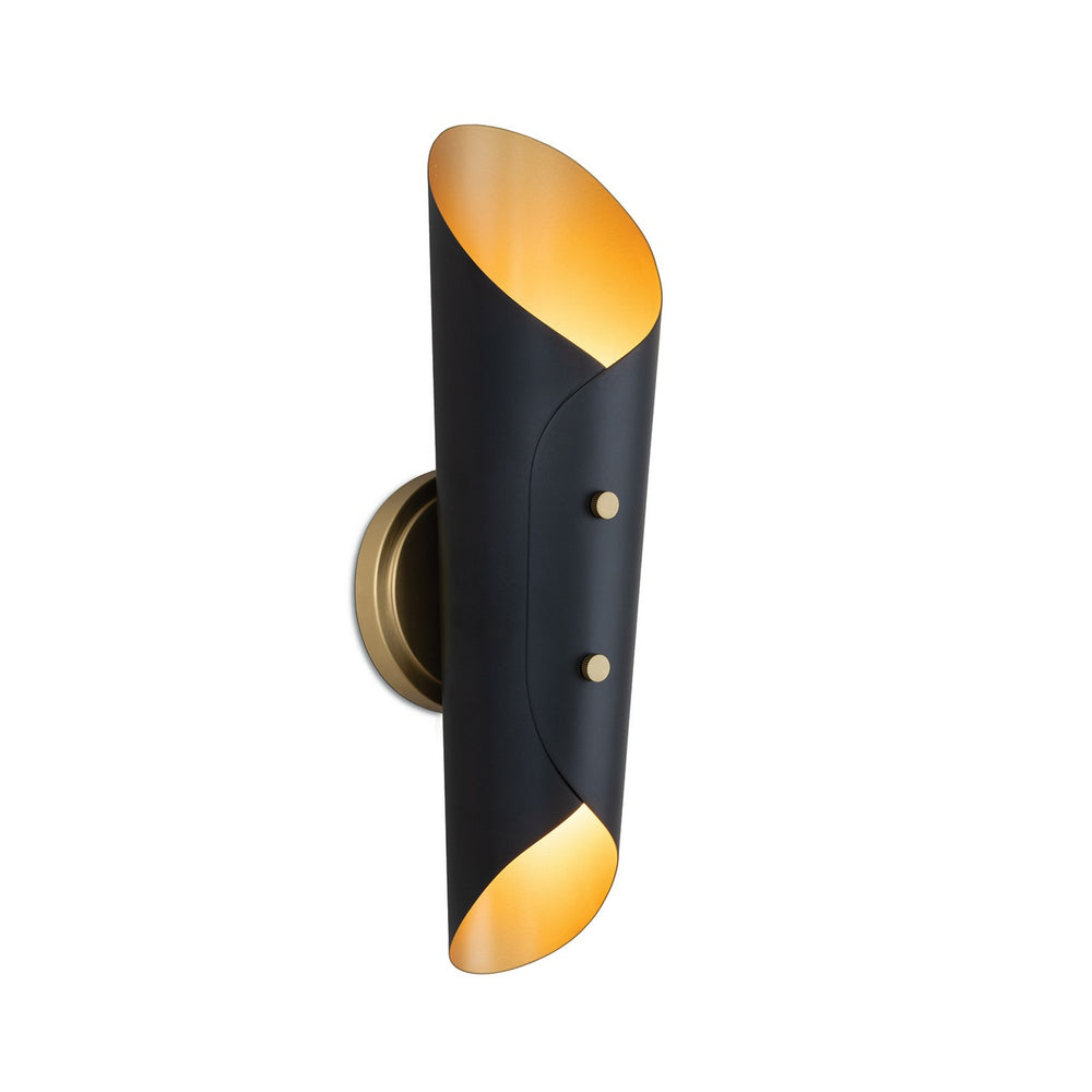 Regina Andrew Canada - Two Light Wall Sconce - Vest - Blackened Brass- Union Lighting Luminaires Decor