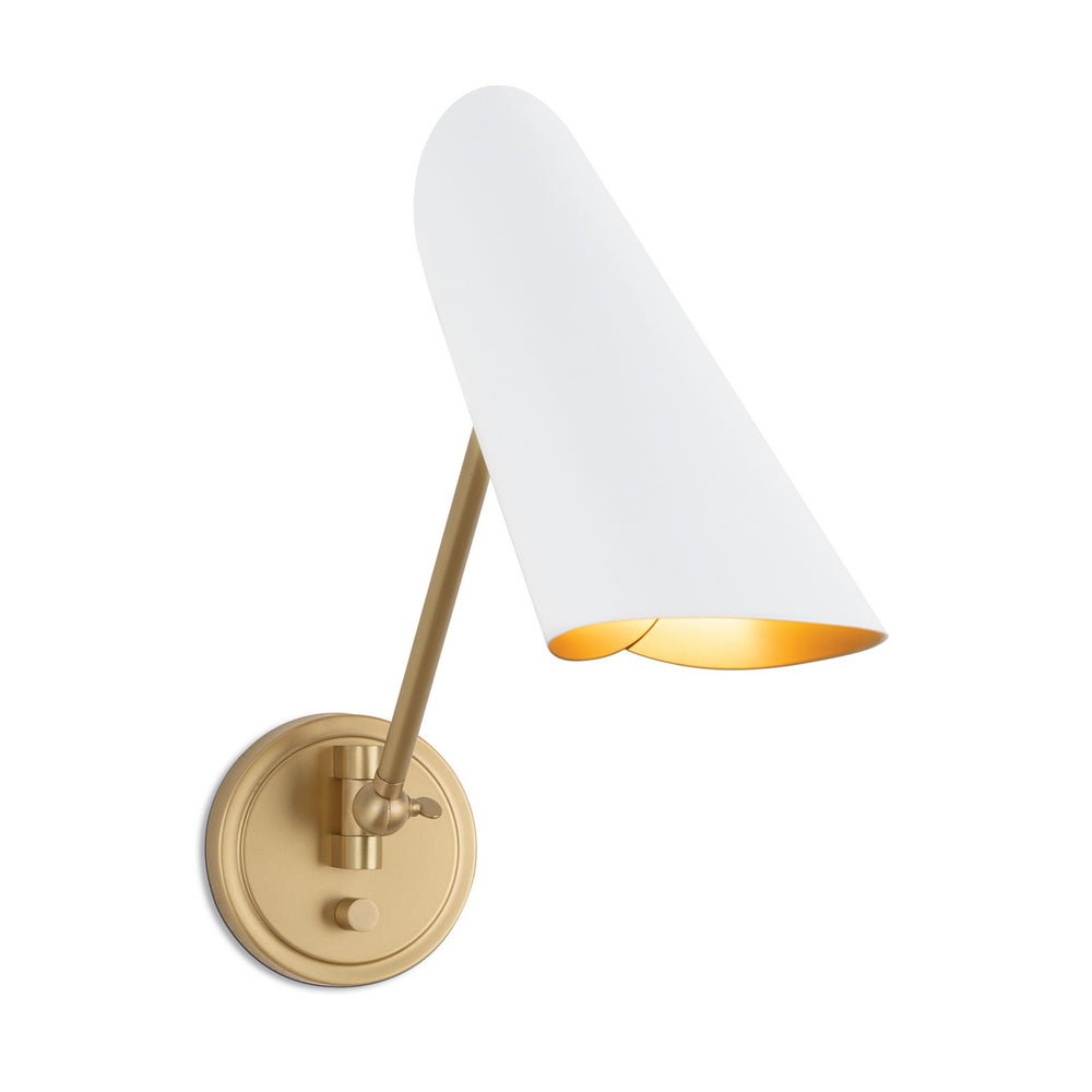 Regina Andrew Canada - One Light Wall Sconce - Vest - White- Union Lighting Luminaires Decor
