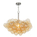 Regina Andrew Canada - One Light Chandelier - Bubbles - Brushed Nickel- Union Lighting Luminaires Decor